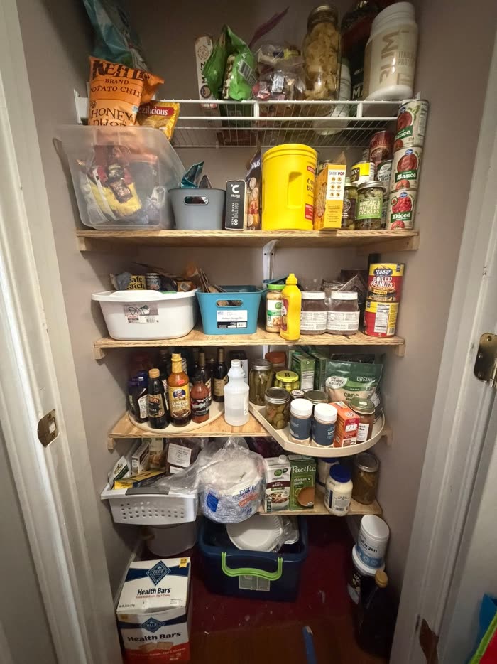 Pantry before organizing